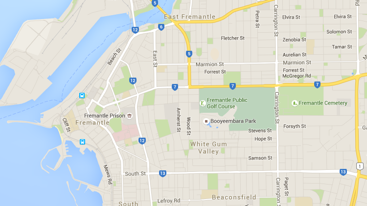 Fremantle map