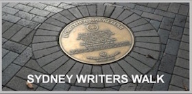 Writers walk plaque