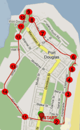 Map of walk